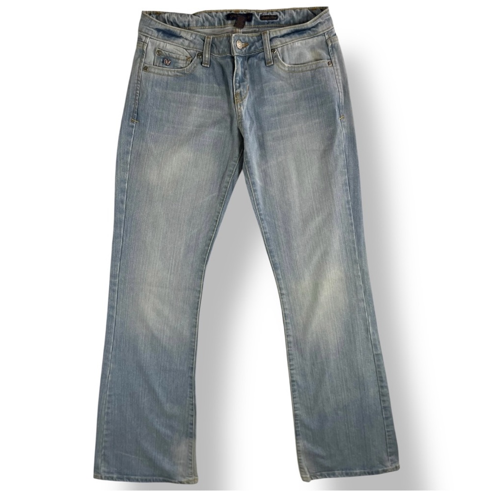 AEROPOSTALE y2k Bedazzled Low Rise Stretch Flare Denim Jeans 5 6 Long Tall